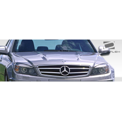 2008-2011 Mercedes C Class W204 Duraflex C63 Look Hood - 1 Piece image - 4