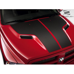 2009-2018 Dodge Ram 1500 Duraflex MP-R Hood - 1 Piece image - 3