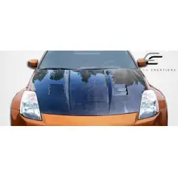 2003-2006 Nissan 350Z JGTC Carbon Fiber Hood image - 4