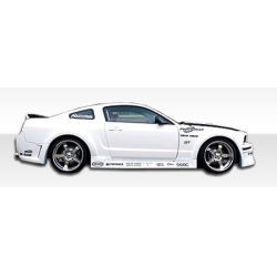 2005-2014 Ford Mustang Duraflex Circuit Wide Body Side Skirts Rocker Panels - 2 Piece image - 1