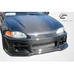 1992-1995 Honda Civic OEM Look Carbon Fiber Hood image - 6