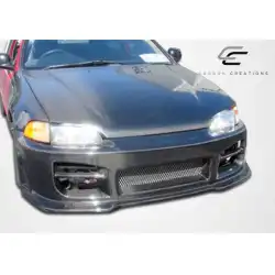 1992-1995 Honda Civic OEM Look Carbon Fiber Hood image - 7