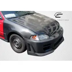 1992-1995 Honda Civic OEM Look Carbon Fiber Hood image - 11