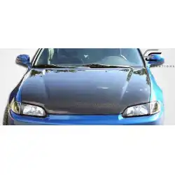 1992-1995 Honda Civic OEM Look Carbon Fiber Hood image - 16