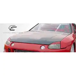 1993-1997 Honda Del Sol OEM Look Carbon Fiber Hood image - 8