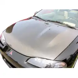 1995-1999 Mitsubishi Eclipse OEM Look Carbon Fiber Hood image - 2