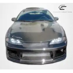1995-1999 Mitsubishi Eclipse OEM Look Carbon Fiber Hood image - 5