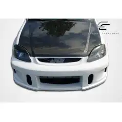 1996-1998 Honda Civic OEM Look Carbon Fiber Hood image - 7