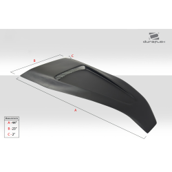 Universal Duraflex Super Sport Hood Scoop - 1 Piece image - 3