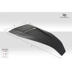 Universal Super Sport Hood Scoop - 1 Piece image - 4