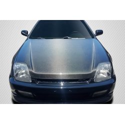 1997-2001 Honda Prelude Carbon Creations OEM Look Hood - 1 Piece image - 1
