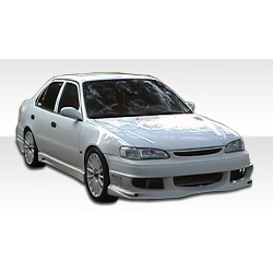 1998-2000 Toyota Corolla Duraflex Bomber Front Bumper - 1 Piece image - 1