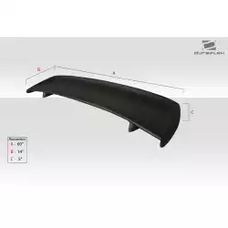 Universal Bomber Wing Trunk Lid Spoiler - 1 Piece (S) image - 3