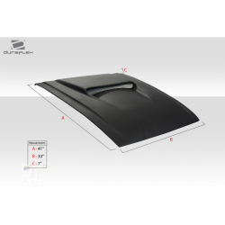 Universal Duraflex Spyder 2 Hood Scoop - 1 Piece image - 3