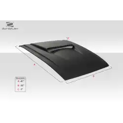 Universal Spyder 2 Hood Scoop - 1 Piece image - 4