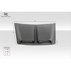 Universal Duraflex Spyder Hood Scoop - 1 Piece image - 3