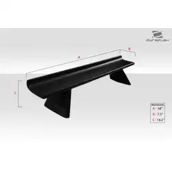 Universal Cobra R Wing Trunk Lid Spoiler - 1 Piece image - 5
