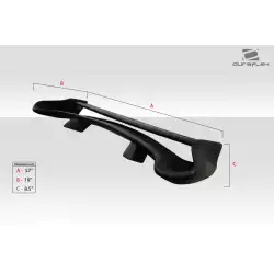 Universal Vader Wing Trunk Lid Spoiler - 1 Piece image - 5