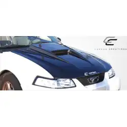 1999-2004 Ford Mustang Spyder 3 Carbon Fiber Hood image - 5