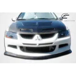 2003-2005 Mitsubishi Evolution Demon Carbon Fiber Front Lip image - 5