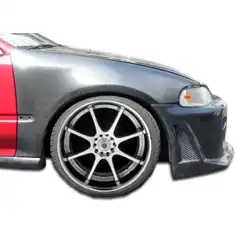 1992-1995 Honda Civic OEM Look Carbon Fiber Fender image - 2