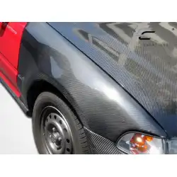 1992-1995 Honda Civic OEM Look Carbon Fiber Fender image - 6