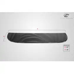 Universal Middle Splitter Front Lip Under Spoiler Air Dam - 1 Piece image - 2