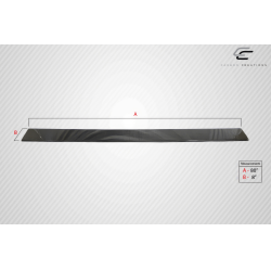 Universal Carbon Creations Side Skirt Splitters - 2 Piece image - 3