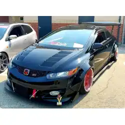2006-2011 Honda Civic Circuit Carbon Fiber Hood image - 22
