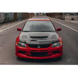 2003-2006 Mitsubishi Lancer Evolution 8 9 C-1 Hood - 1 Piece image - 5