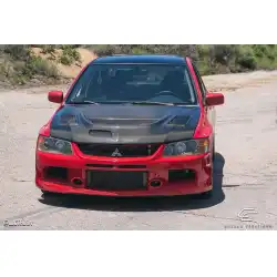 2003-2006 Mitsubishi Lancer Evolution 8 9 C-1 Hood - 1 Piece image - 6
