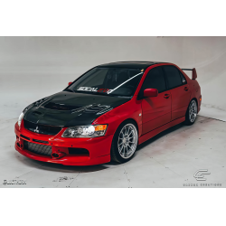 2003-2006 Mitsubishi Lancer Evolution 8 9 Carbon Creations C-1 Hood - 1 Piece image - 4