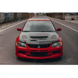 2003-2006 Mitsubishi Evolution C-1 Carbon Fiber Hood image - 10