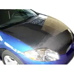 2006-2012 Mitsubishi Eclipse OEM Look Carbon Fiber Hood image - 2