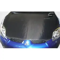 2006-2012 Mitsubishi Eclipse OEM Look Carbon Fiber Hood image - 4