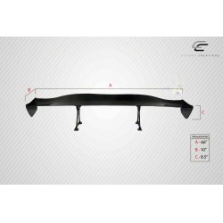 Universal Carbon Creations GT Concept Wing Trunk Lid Spoiler - 1 Piece image - 5