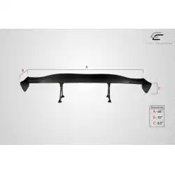 Universal GT Concept Wing Trunk Lid Spoiler - 1 Piece image - 7