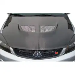 2004-2007 Mitsubishi Lancer Evo Carbon Fiber Hood image - 2
