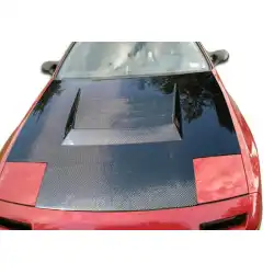 1986-1991 Mazda RX7 D-1 Carbon Fiber Hood image - 2