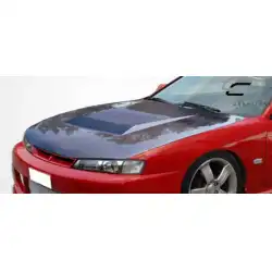 1997-1998 Nissan 240SX S14 D-1 Hood - 1 Piece image - 4