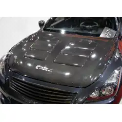2008-2015 Infiniti G Coupe G37 Q60 GT Concept Hood - 1 Piece image - 9