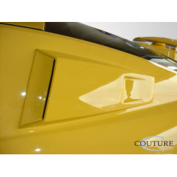 2005-2009 Ford Mustang Couture Polyurethane CVX Window Scoop Louvers - 2 Piece image - 2