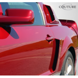2005-2009 Ford Mustang Couture Polyurethane CVX Window Scoop Louvers - 2 Piece image - 6