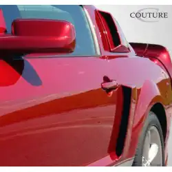 2005-2009 Ford Mustang Polyurethane CVX Window Scoop Louvers - 2 Piece image - 10