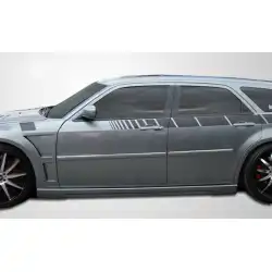 2005-2010 Dodge Magnum Chrysler 300 300C Polyurethane Luxe Side Skirts Rocker Panels - 2 Piece image - 9