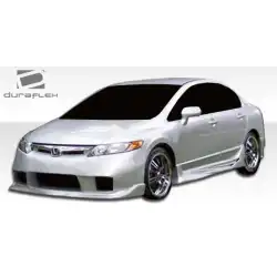 2006-2011 Honda Civic 4DR I-Spec Side Skirts Rocker Panels - 2 Piece image - 5