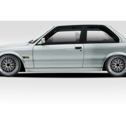 1984-1991 BMW 3 Series E30 2DR Duraflex M-Tech Side Skirts Rocker Panels - 2 Piece image - 1