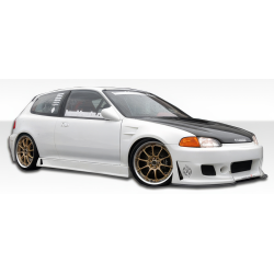 1992-1995 Honda Civic HB Duraflex B-2 Side Skirts Rocker Panels - 2 Piece image - 1