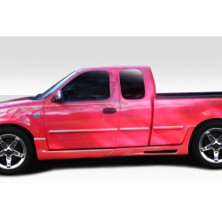 1997-2003 Ford F-150 2DR Extended Cab Duraflex Platinum Side Skirts Rocker Panels - 4 Piece image - 1