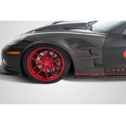 2005-2013 Chevrolet Corvette C6 Carbon Creations ZR Edition Front Fenders - 2 Piece image - 1